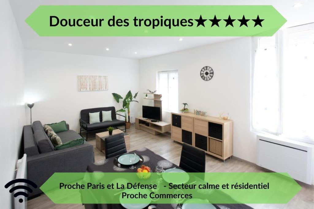 *Douceur Des Tropiques*Parisis Apartment Argenteuil Exterior foto